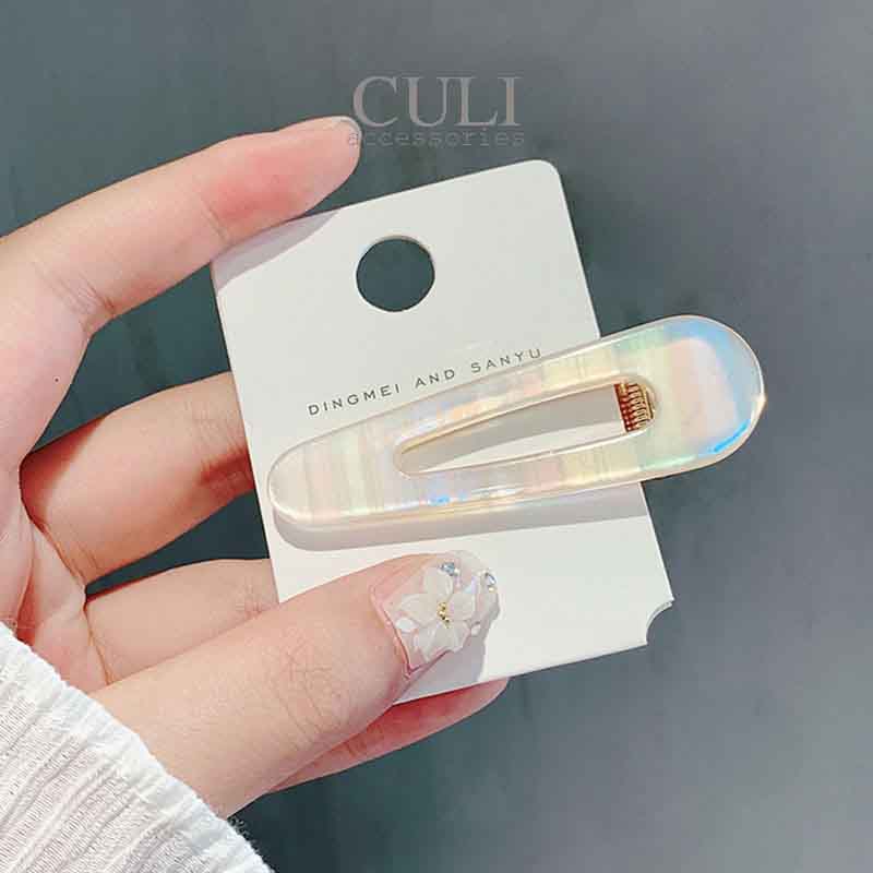 Kẹp tóc mini, Kẹp mái nhiều hình, chất liệu xà cừ lấp lánh, style Hàn Quốc - Culi accessories