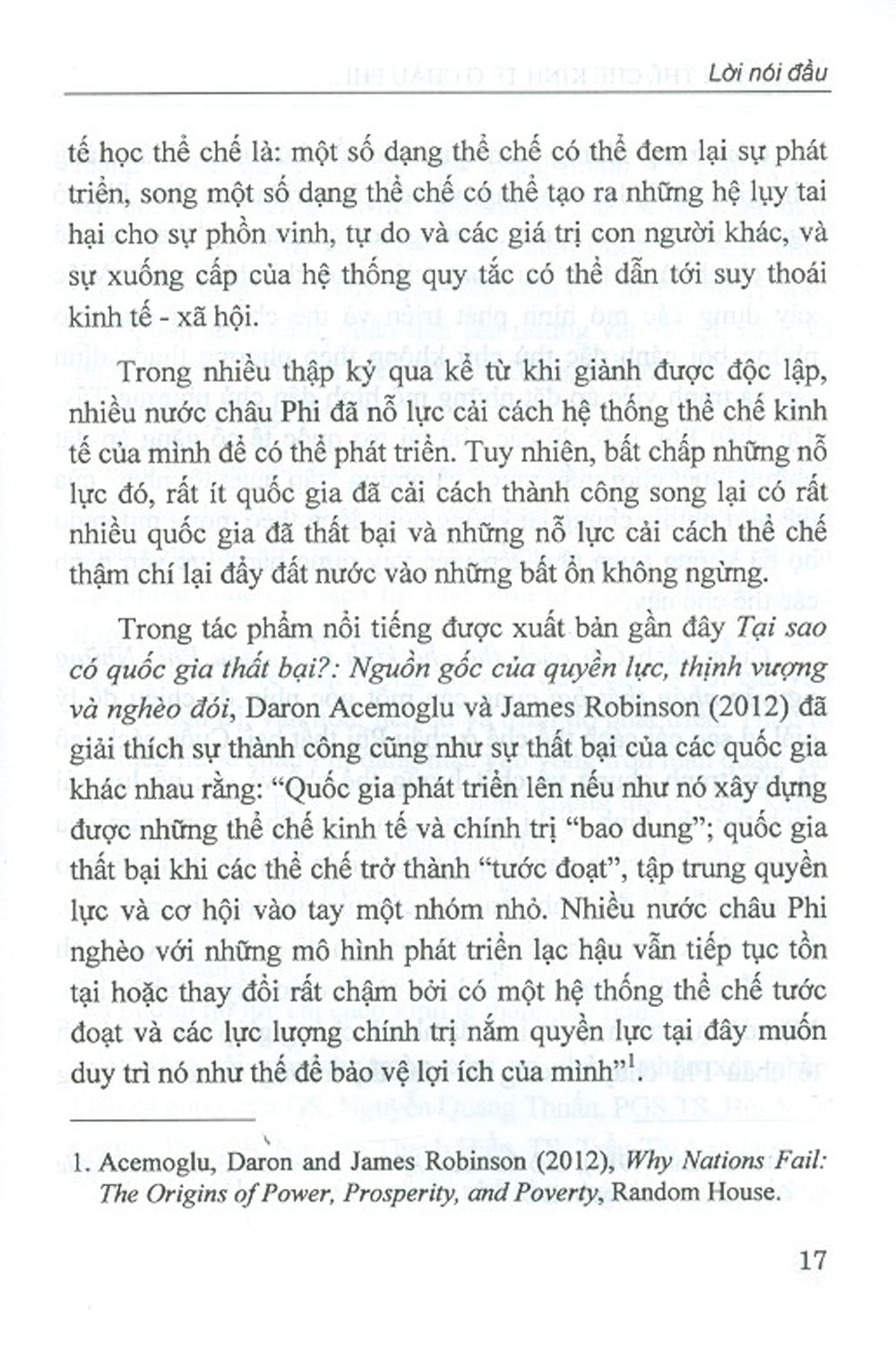 Cải Cách Thể Chế Kinh Tế Ở Châu Phi - Những Nguyên Nhân Thất Bại