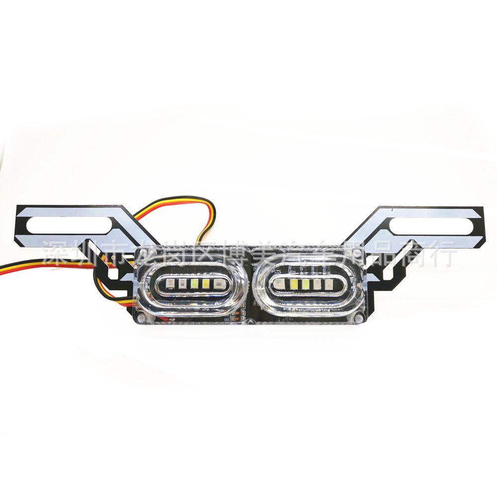 Khuyến mại xe máy phụ kiện sửa đổi ma lửa xe tay ga LED đèn flash đầy màu sắc biển số ánh sáng xe điện streamer ánh sáng đèn hậu phía sau