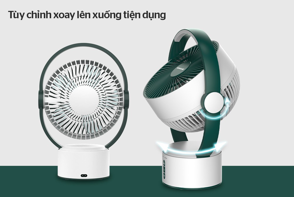 Quạt sạc Sunhouse SHD7116 (25W) - Hàng chính hãng