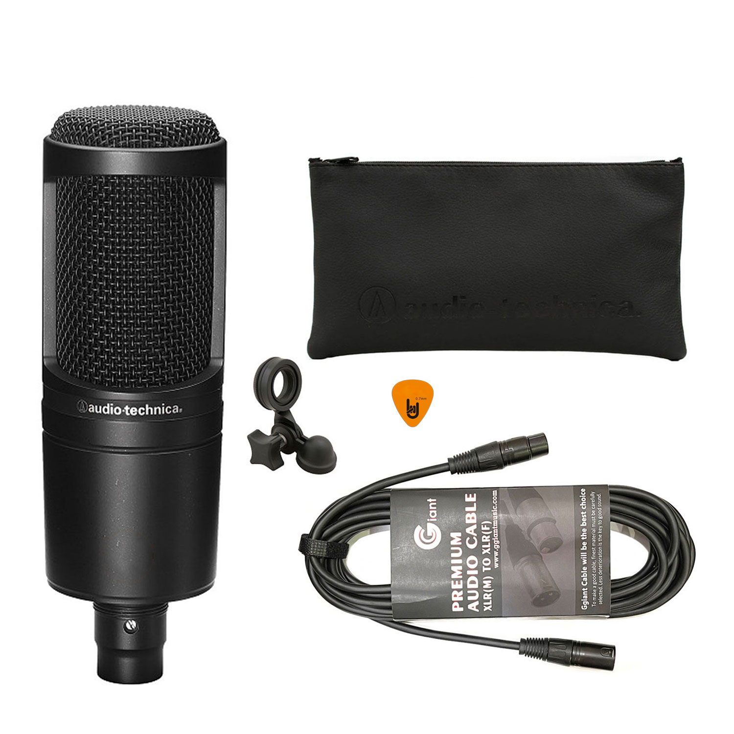 [Tặng Cable, Chính Hãng] Micro AT2020 Audio Technica Mic Condenser Thu Âm Phòng Studio, Microphone Cardioid AT-2020 - Kèm Móng Gẩy DreamMaker