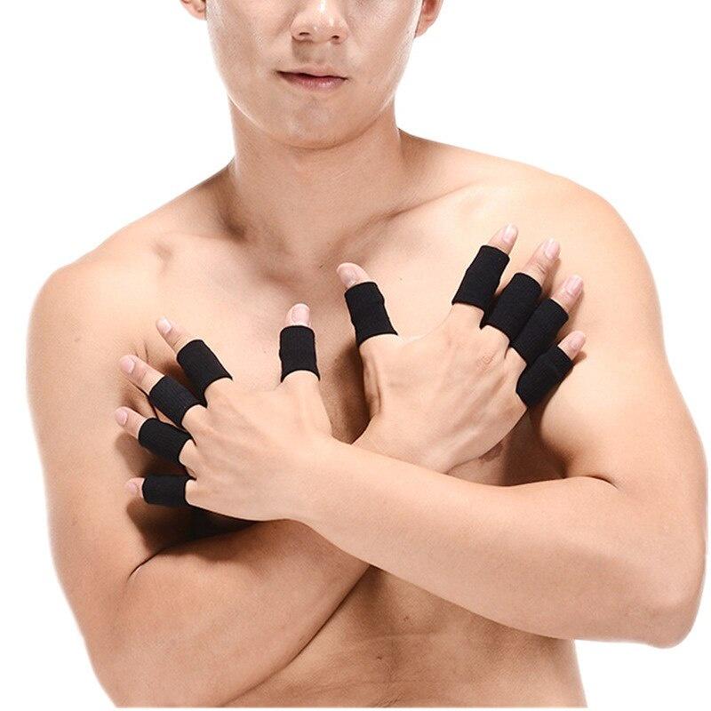 10pcs Stretchy Sports Finger Sleeves Arthritis Support Finger Guard Outdoor Basketball Volleyball Finger Protectio