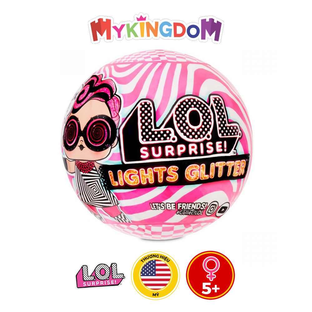 Đồ chơi LOL SURPRISE Búp bê lấp lánh LOL phiên bản phát sáng trong đêm 564829E7C