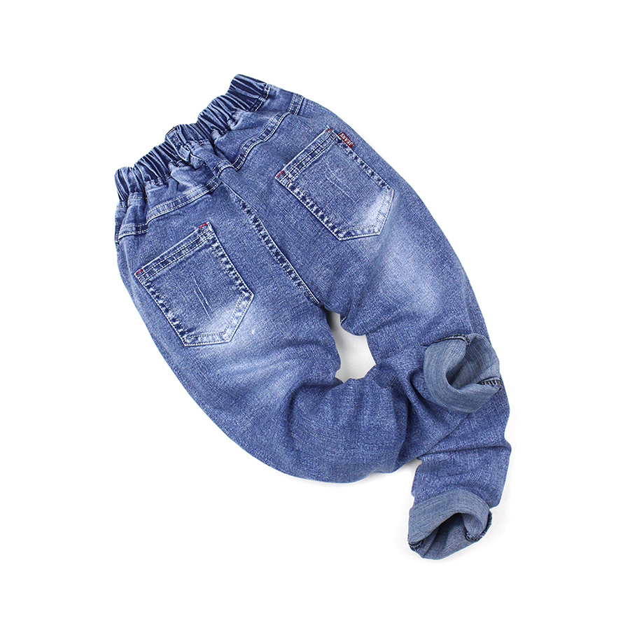 Quần jean xanh bụi bặm co giãn tốt cho bé trai 2.5-6.5 tuổi từ 14 đến 24 kg 05059