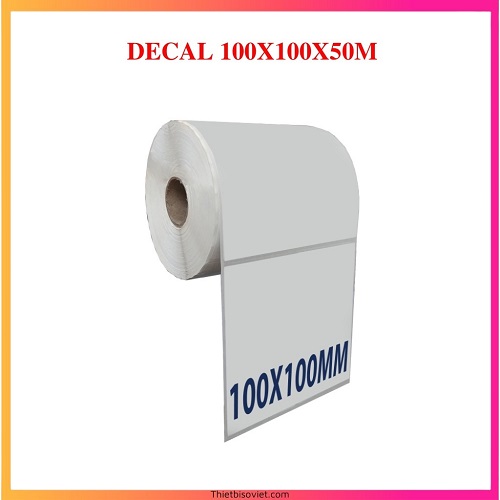 COMBO 5 CUỘN TEM DECAL NHIỆT 100X100MM IN ĐƠN HÀNG VẬN CHUYỂN, LOGISTIC