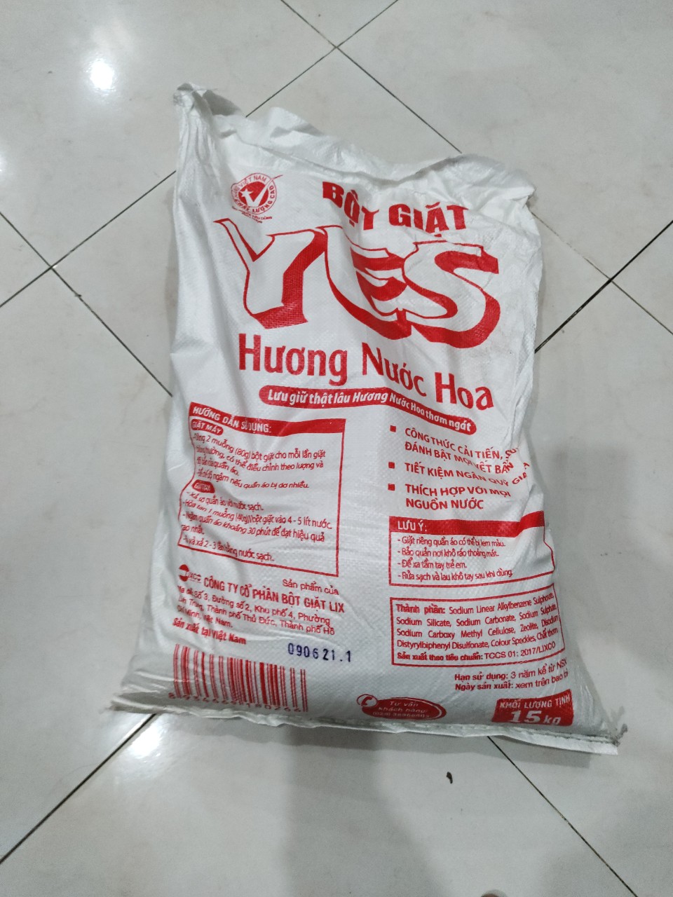 Bột Giặt Yes 15kg