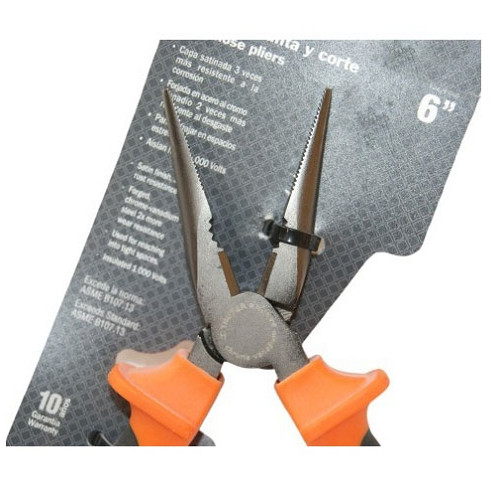 Kìm mũi nhọn cao cấp cách điện 6" 1000V Truper 17334