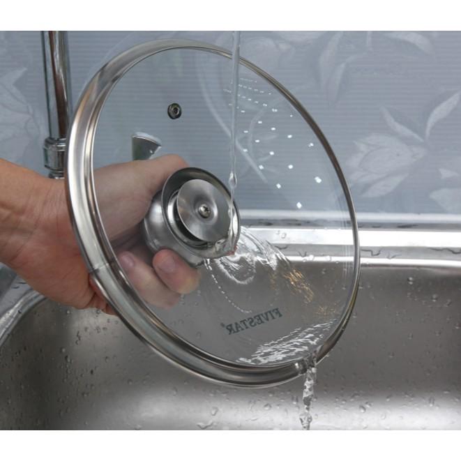 Nồi Fivestar 20CM inox đáy 3 vung Kính
