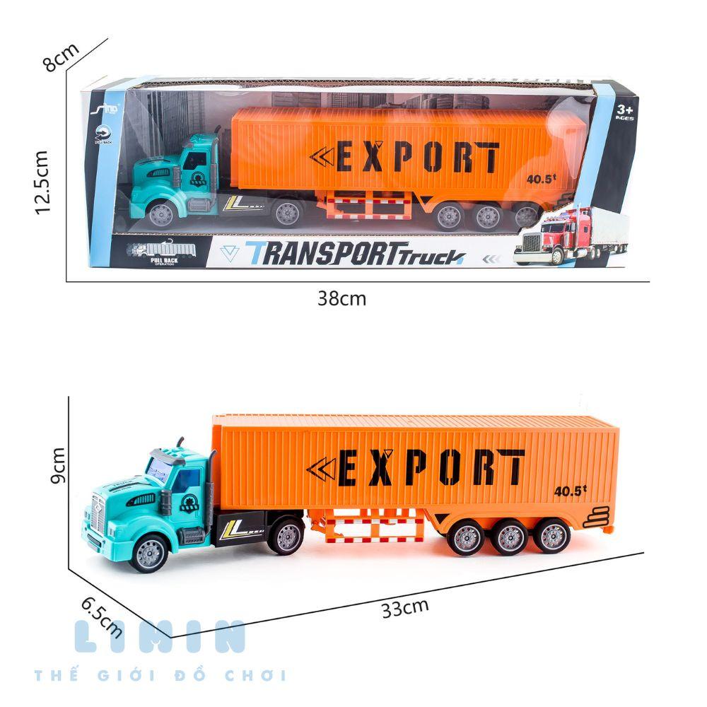 Xe container điều khiển từ xa, xe đồ chơi trẻ em điều khiển từ xa, mô phỏng chi tiết như bản gốc, chất liệu nhựa ABS
