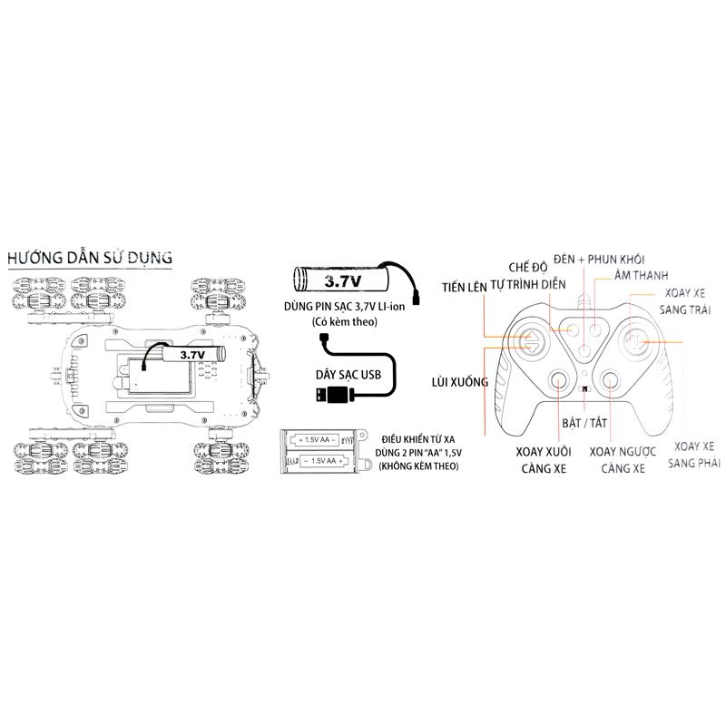 Đồ Chơi Mô Hình Xe Ông Hoàng Trình Diễn Điểu Khiển Từ Xa - Winka DK81273