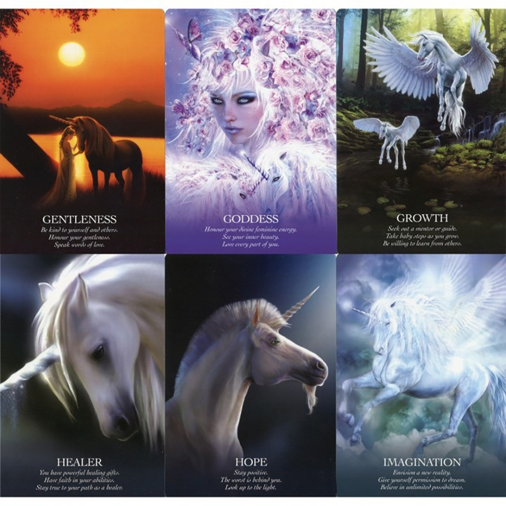 Bộ Bài Oracle Of The Unicorns 44 Lá Bài Tặng File Tiếng Anh Và Đá Thanh Tẩy