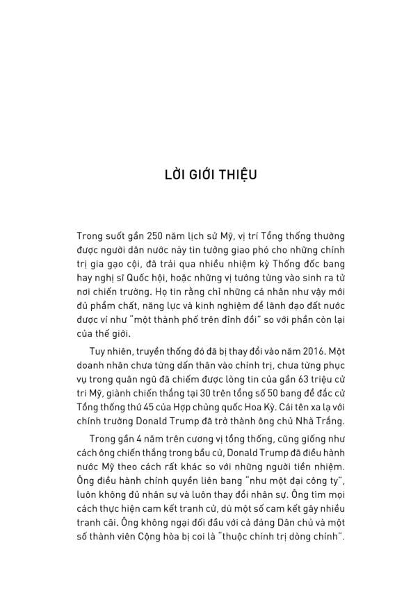 Sách Nước Mỹ Trong Mắt Trump