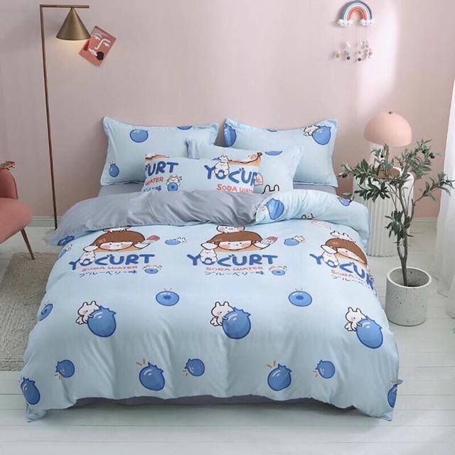 Set 5 món Cotton Korea Cao Cấp - Em bé xanh