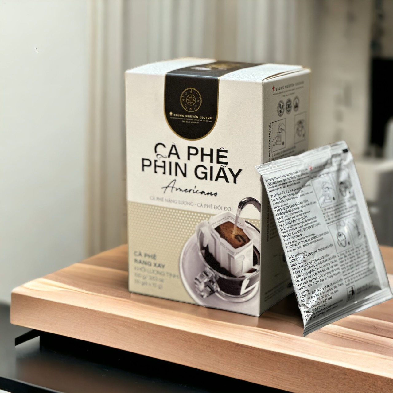 Cà phê Phin Giấy Trung Nguyên Americano( Hộp 10 Gói)