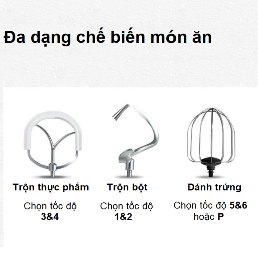 Máy trộn bột, đánh trứng 10 lít cao cấp nhãn hiệu DSP, Công suất: 1500W, Dung tích 10 lít, KM3032