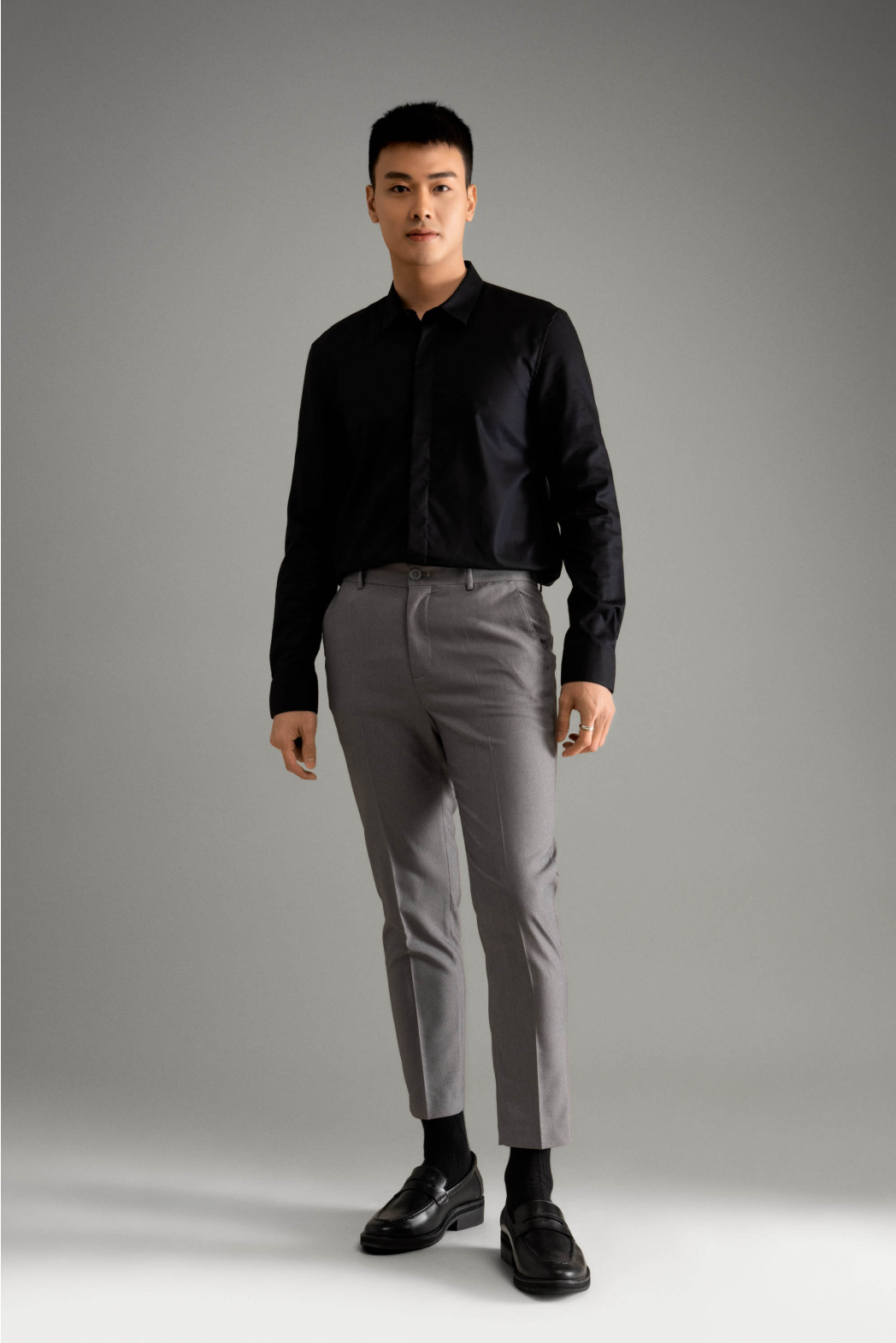 Quần tây dài ROUTINE . Quần vải nam Slim crop (3 màu) - 10S23PFO101C | LASTORE MENSWEAR
