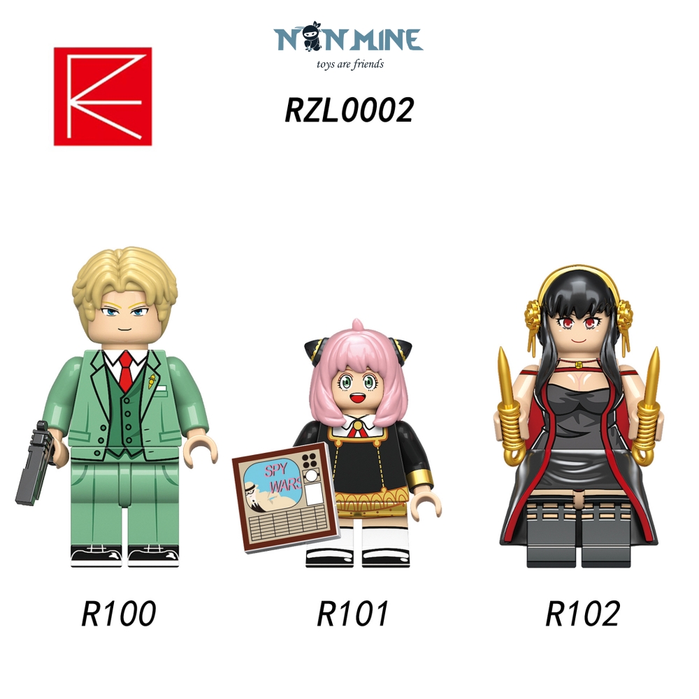 Minifigures Spy Family Gia Đình Điệp Viên Lắp Ráp Nhân Vật Manga Anime RZL0002