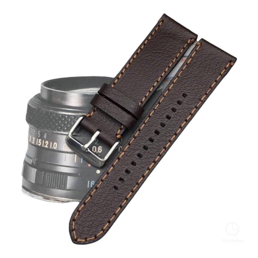 Dây Handmade Da Bò Thật Cho Đồng Hồ Fossil Casio Samsung Huawei