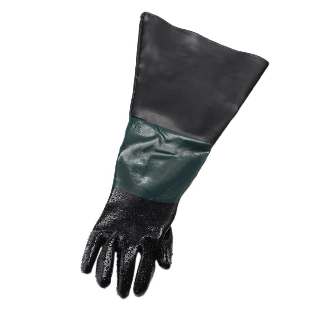 2x Left Hand Protective Working Gloves for Sand  Blast Cabinet 60cm