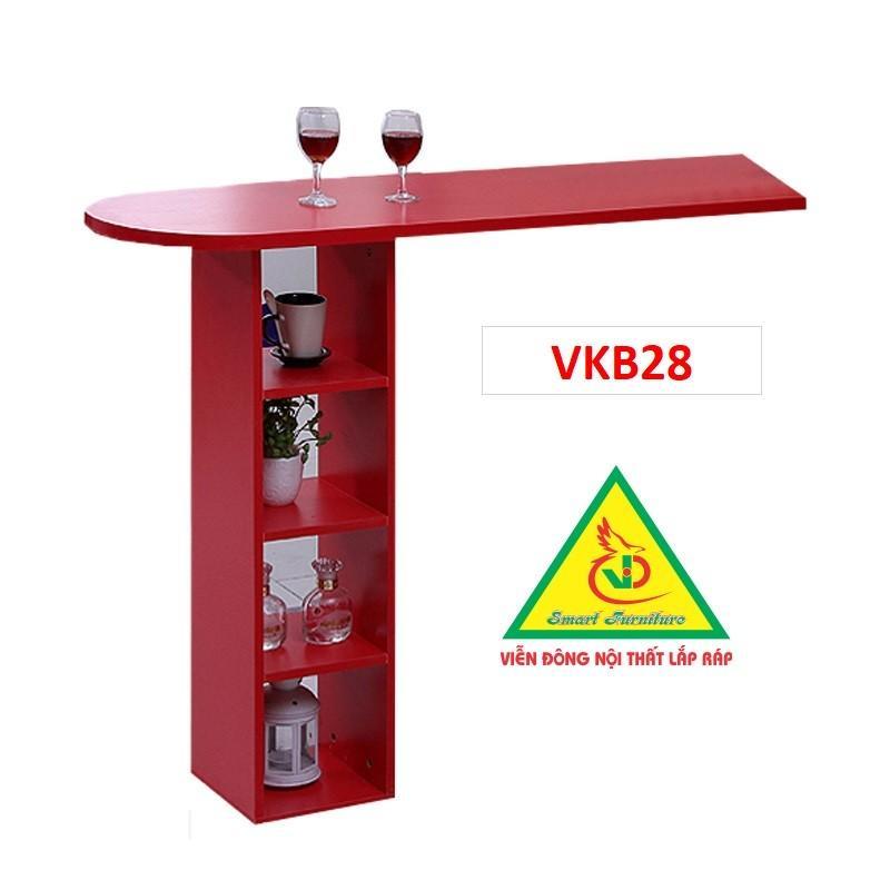 Quầy bar mini kết hợp tủ rượu VKB28 ( không kèm ghế) - Nội thất lắp ráp Viendong Adv
