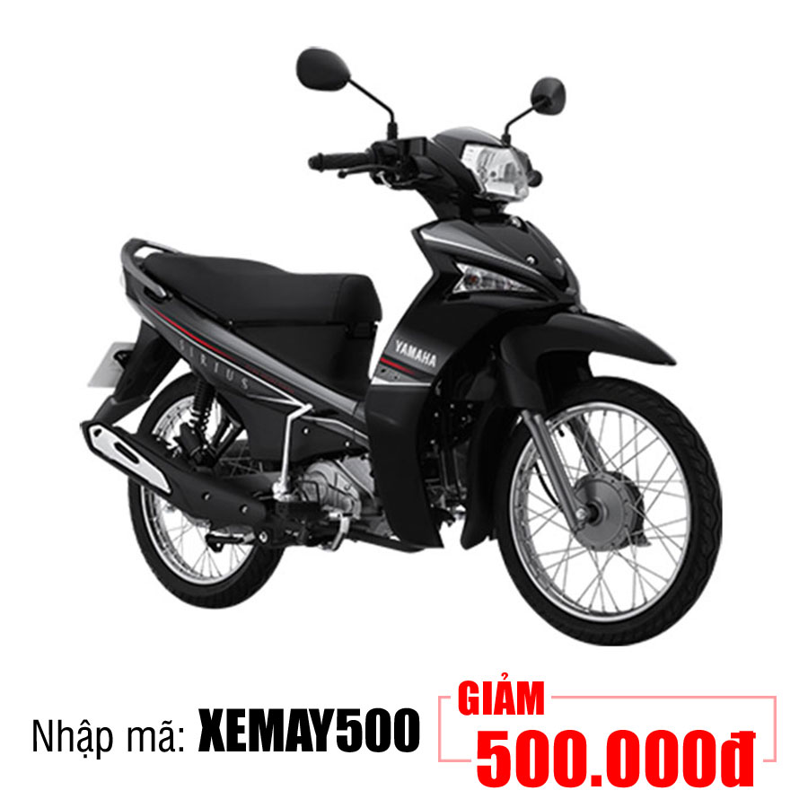 Xe Máy Yamaha Sirius Fi Phanh Cơ - Đen