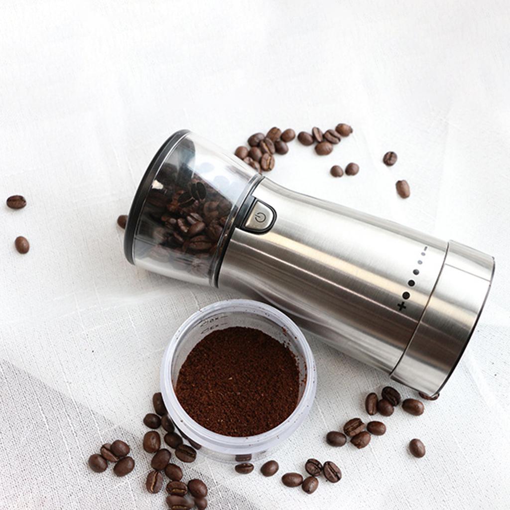 Coffee Grinder 15W, Removable Stainless Steel Electric Grinder for Coffee Bean Spice Seed Nut Herb Pepper