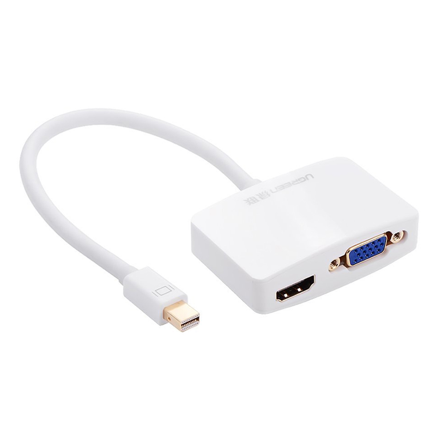 Cáp Chuyển Đổi Ugreen MiniDP Sang HDMI VGA 10427 (20cm) - Hàng Chính Hãng