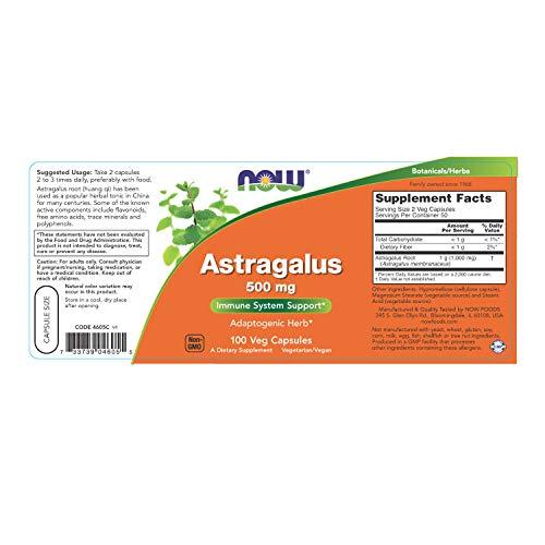 Viên Uống Now Astragalus  500mg