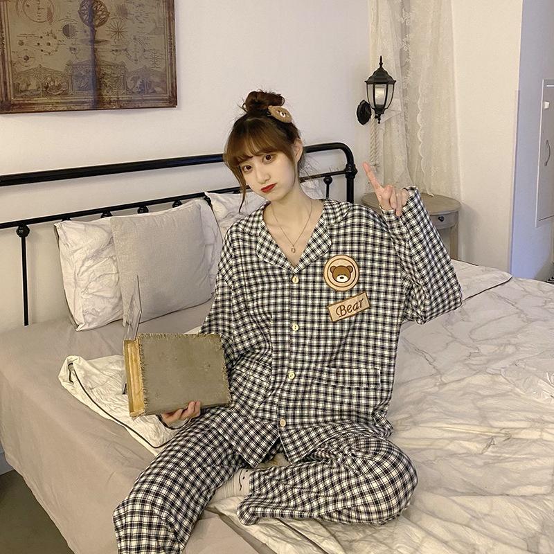 Đồ Bộ Pyjama Dài Tay, Đồ Ngủ Mặc Nhà Pizama Nữ Siêu Dễ Thương