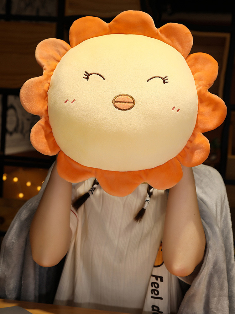 Bộ chăn gối văn phòng 2in1 - Bộ chăn gối hoa quả hình thú viền hoa