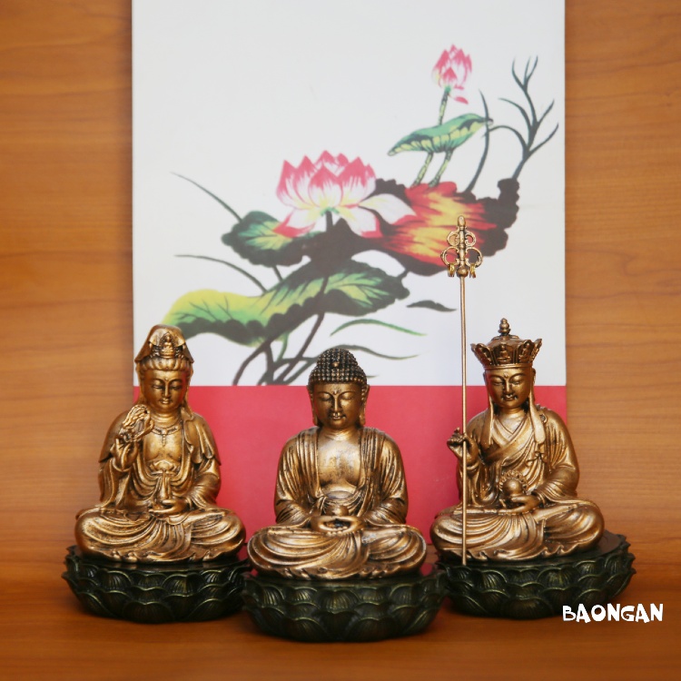Bộ tượng Tam Thánh Phật