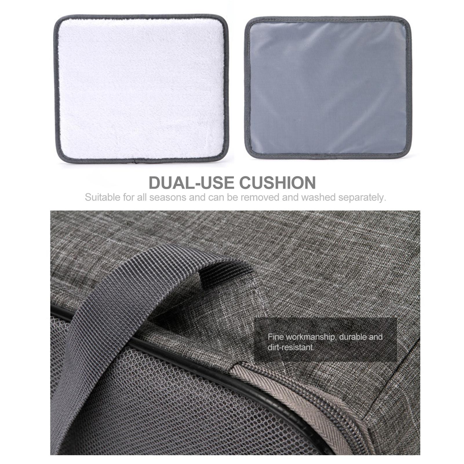 Ba lô có thể gập lại với túi lưới thoáng khí với tấm lót bên trong cho mèo và chó nhỏ