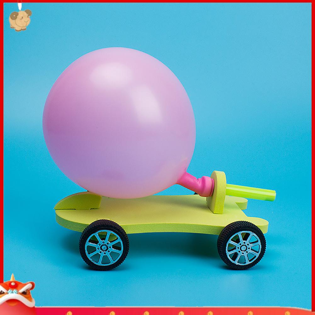 Bộ đồ chơi mô hình xe hơi có khả năng tự bơm bong bóng thú vị diy dành cho học sinh