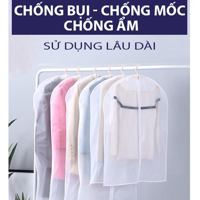 Túi bảo vệ quần áo treo tủ chống bụi size lớn 100X60CM SIÊU ĐẠI có khóa kéo - sản phẩm có sẵn nhiều màu