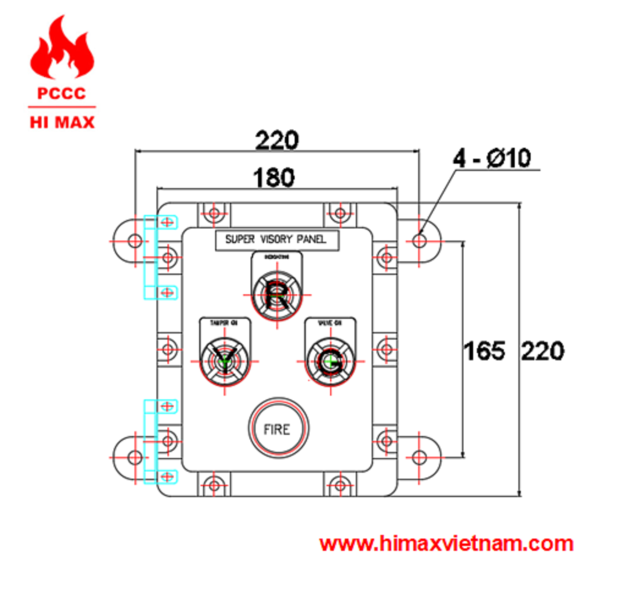 Nút ấn xả nước chống nổ hi max SVP