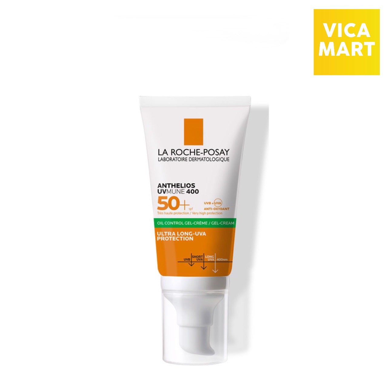 Kem Chống Nắng Không Màu Kiểm Soát Dầu La Roche-Posay Anthelios XL Dry Touch Gel-Cream SPF 50+ UVB &amp; UVA (50ml) tặng kèm băng đô mèo xinh xắn