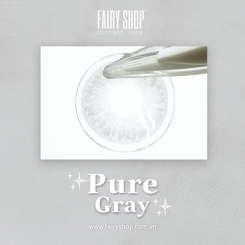 Hình ảnh Kính Áp Tròng Pure Gray 14.0mm - Kính Áp Tròng Cao Cấp FAIRY SHOP CONTACT LENS độ 0 đến 8