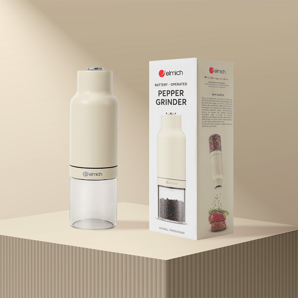 Lọ Xay Tiêu Chạy Pin Elmich PME9310, Hàng Chính Hãng, Tùy Chỉnh Độ Mịn - JoyMall