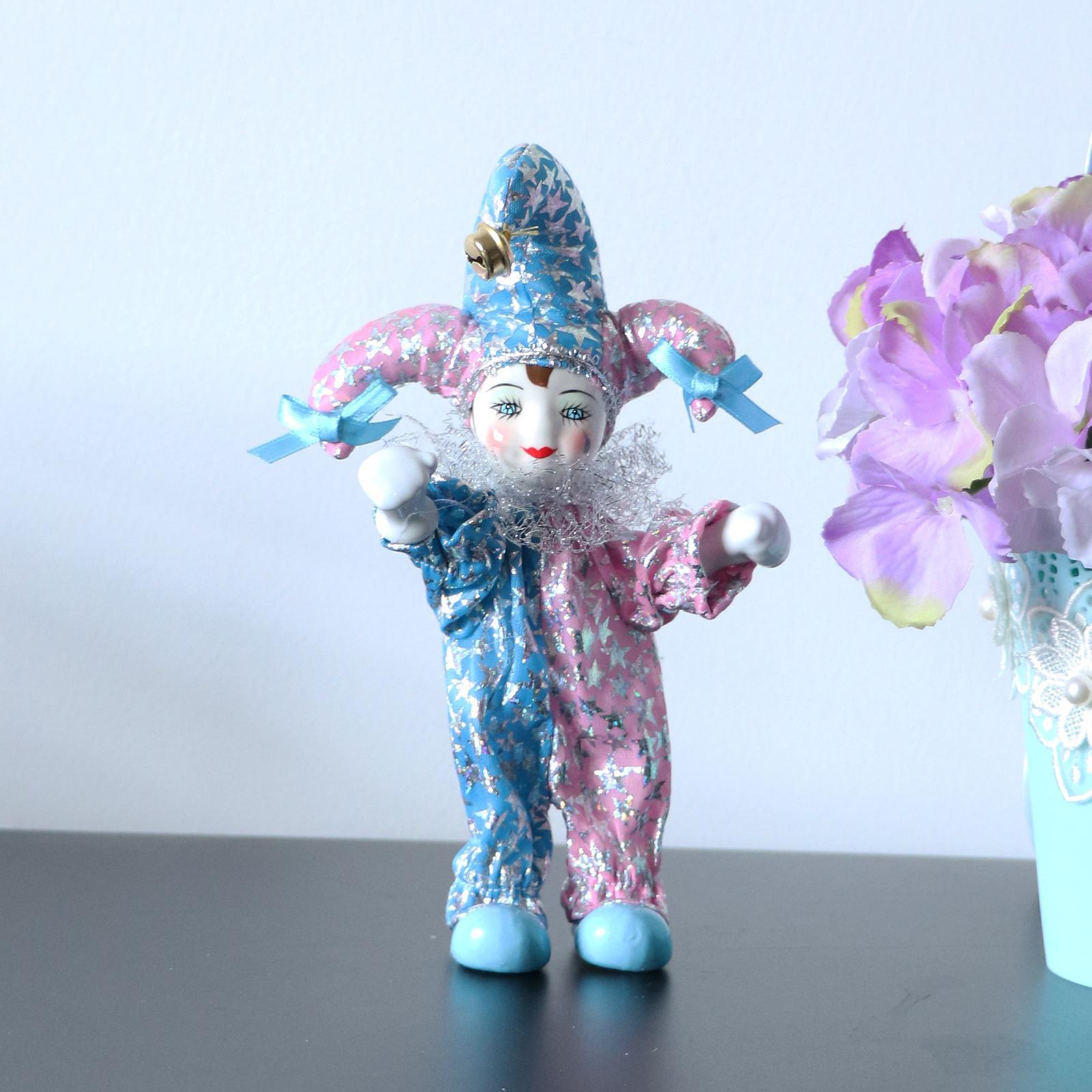 Porcelain Clown Doll for Kids Birthday Gifts Halloween Chirstmas Decor #2