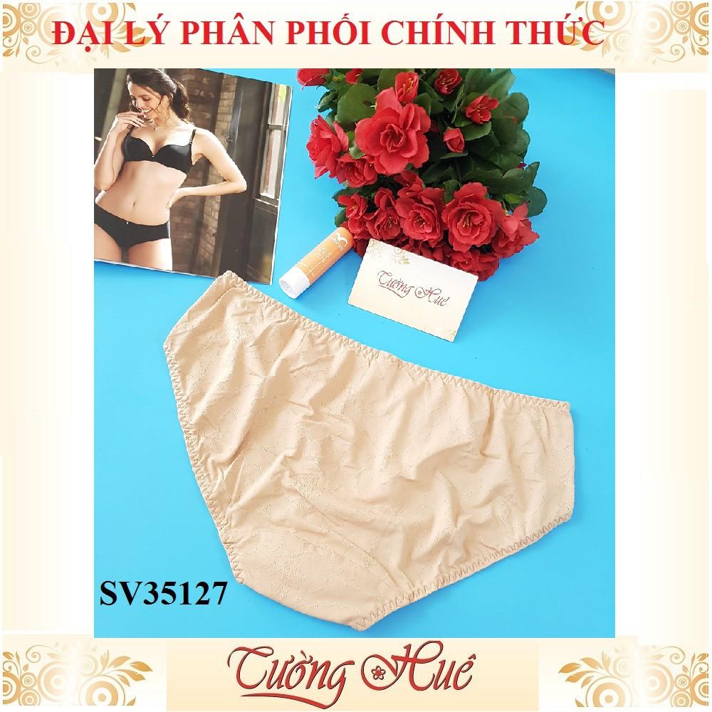 Quần lót nữ Bon Bon SV35127 quần lót lưng vừa in hoa.