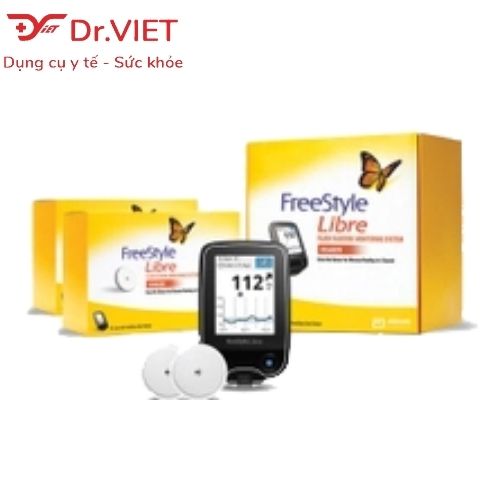Cảm biến và đầu đọc máy đo đường huyết không chích máu Freestyle Libre Abbott