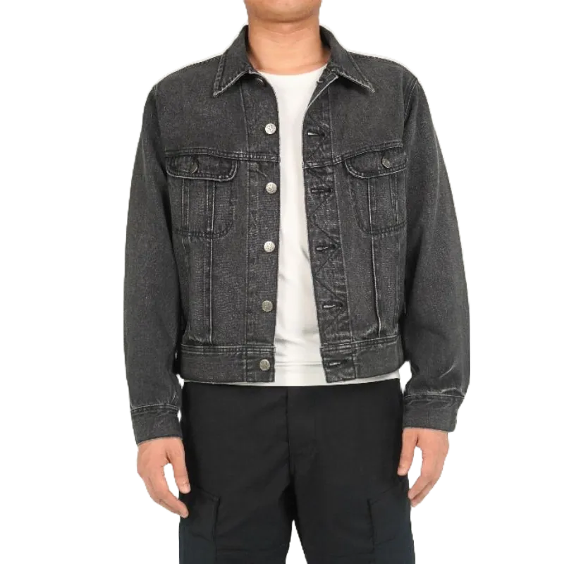 Áo JACKET Dáng Ngắn JK2 màu xanh nhạt, áo khoác bò nam siêu đẹp, chất vải Jean cotton cao cấp thương hiệu Samma Jeans