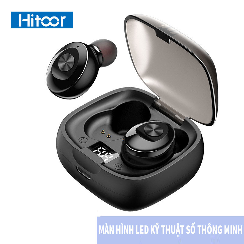 Tai nghe BLUETOOTH Hitoor HXG8 TWS hiển thị LED kỹ thuật số Tai nghe bluetooth 5.0 thể thao tai nghe mini tai nghe không dây - HÀNG NHẬP KHẨU