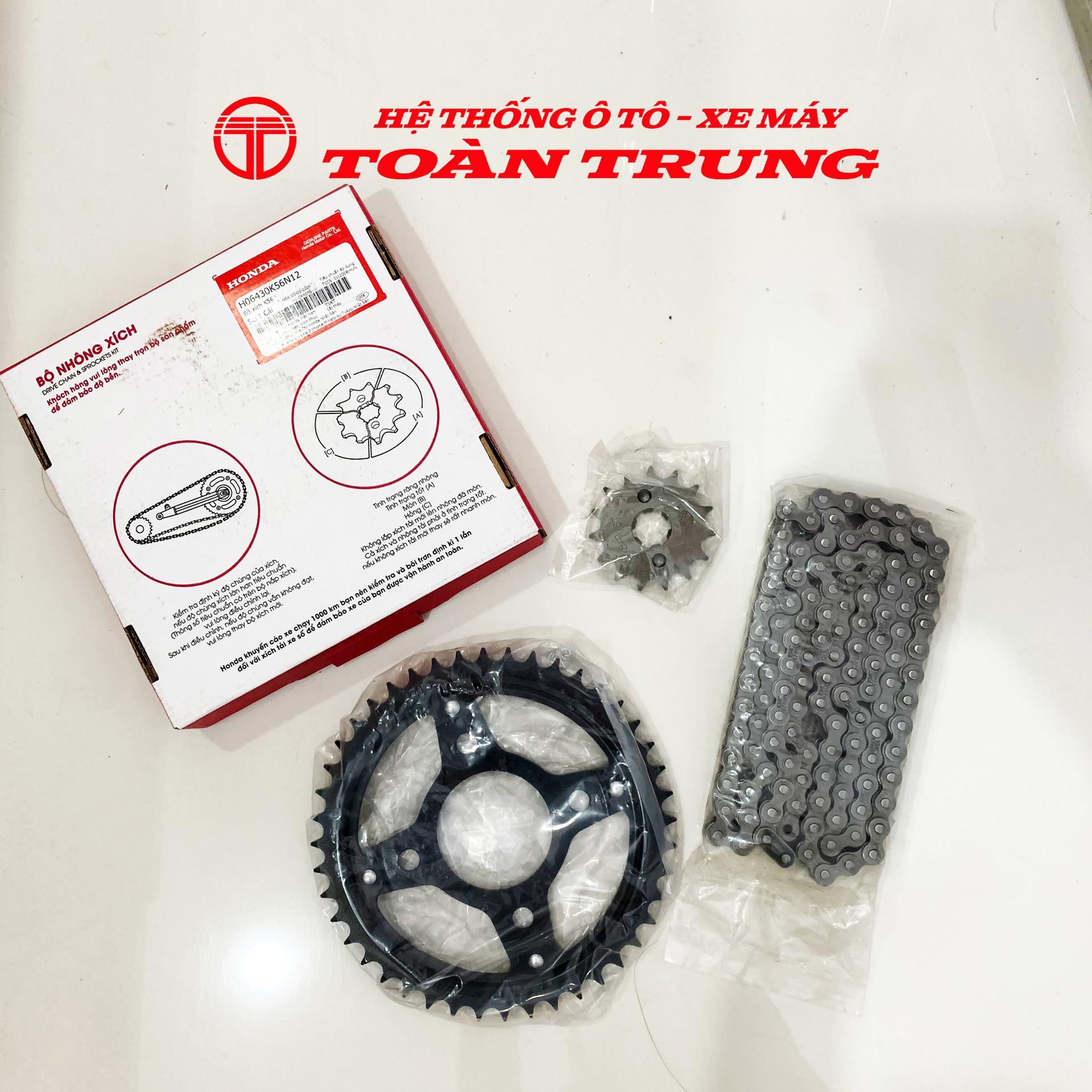 Bộ nhông xích Winner/Winner X (Loại không có Phớt O) chính hãƞg Honda &quot;H06430K56N12&quot;