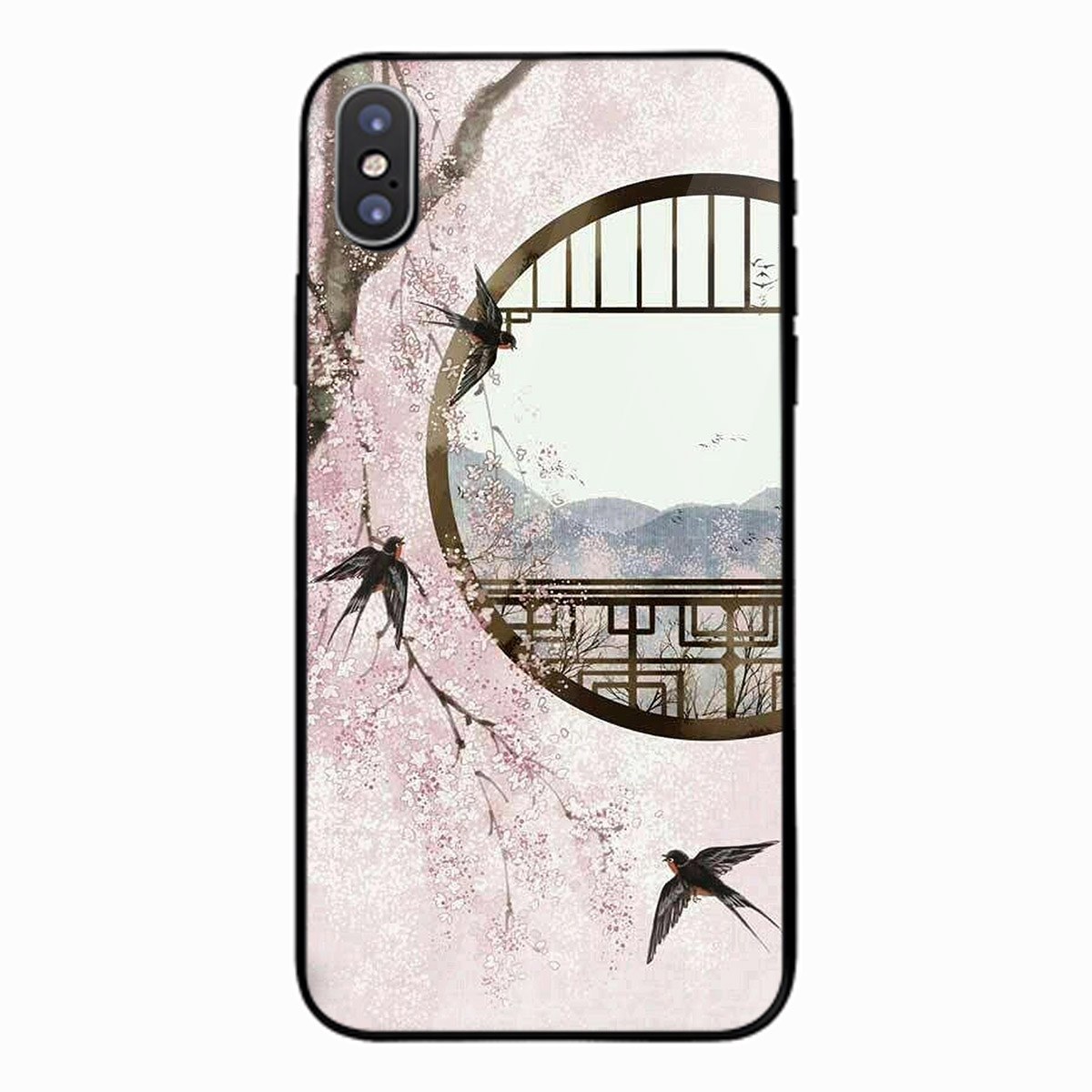 Ốp điện thoại kính cường lực cho máy iPhone X - Én về MS ABWTU004