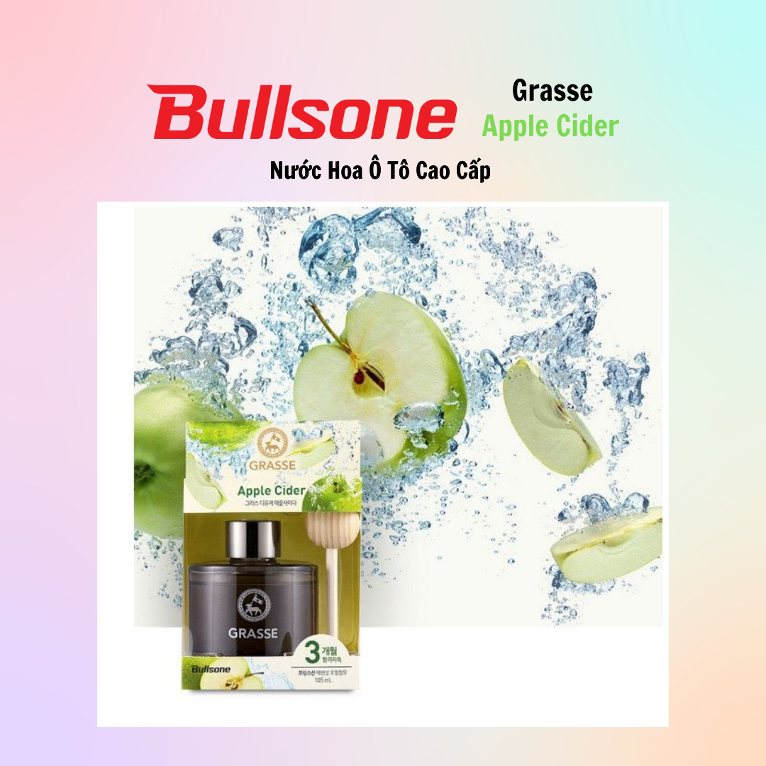 Nước Hoa Ô Tô Cao Cấp Bullsone Grasse Grapefruit & Peony /Grasse Blackberry & Cherry - Nhiều Hương Lựa Chọn - Hàng chính hãng