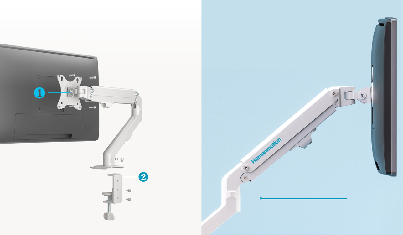 Hình ảnh Giá treo màn hình máy tính Human Motion T6 - Hàng Chính Hãng