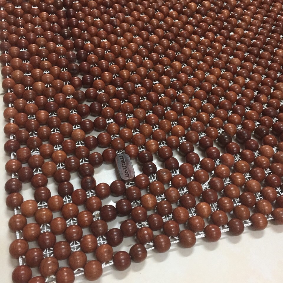 Chiếu hạt gỗ Hương Đỏ hạt 1,8cm - Chiếu gỗ Mian.vn