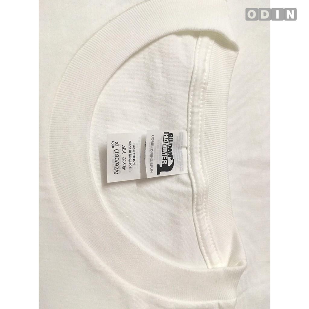 Áo thun nam nữ 100% cotton - Áo thun đen & trắng unisex - Black & White Gildan Hammer HA00