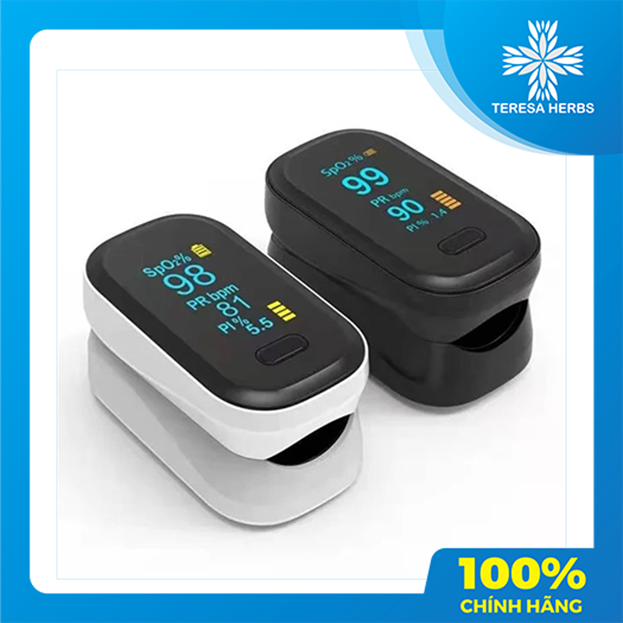 Máy Đo Nồng Độ Oxy trong Máu và Nhip Tim SPO2 YONKER 80B , đo Huyết áp dạng kẹp tay, màn hình OLED - Hàng Chuẩn